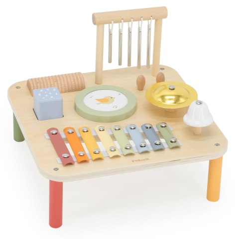 Viga Drewniany Stolik Edukacyjny Muzyczny Sensoryczny 7W1
