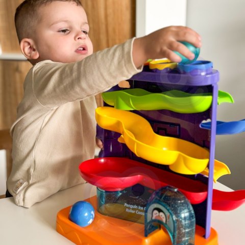 WOOPIE BABY Tor Kulkowy Kulodrom 3w1 Wbijak z Młoteczkiem Zjeżdżalnia dla Samochodzików