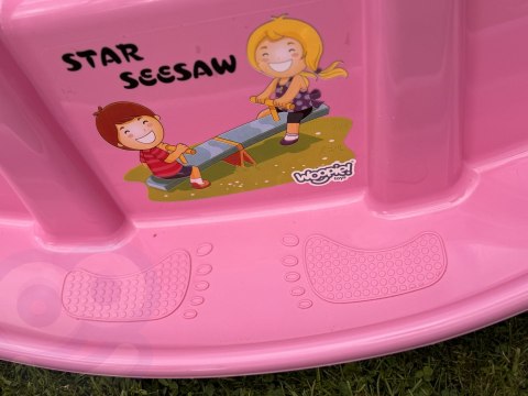 WOOPIE Bujak Wieloosobowy STAR Huśtawka Równoważna Różowa