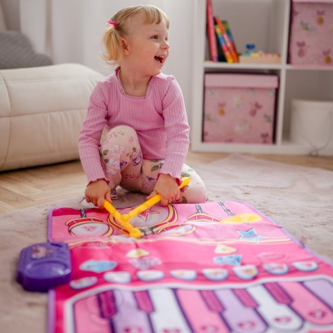 WOOPIE Duża Mata Muzyczna 2w1 Perkusja Interaktywna Pianino