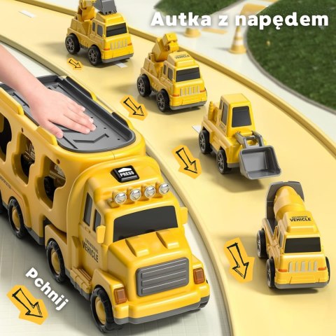 WOOPIE Laweta Drogowa zestaw 5 Aut - Pomoc Drogowa