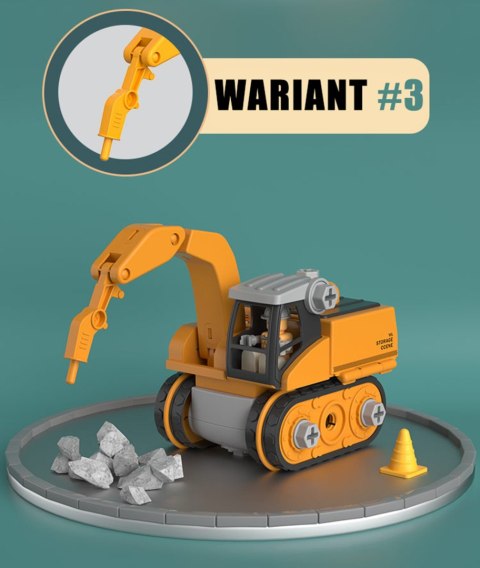 WOOPIE Mega Plac Budowy 5w1 Zestaw XXL do Skręcania DIY