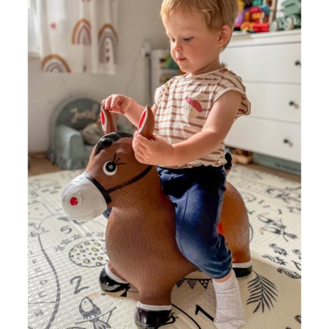 WOOPIE Skoczek Gumowy do Skakania Konik + Pompka