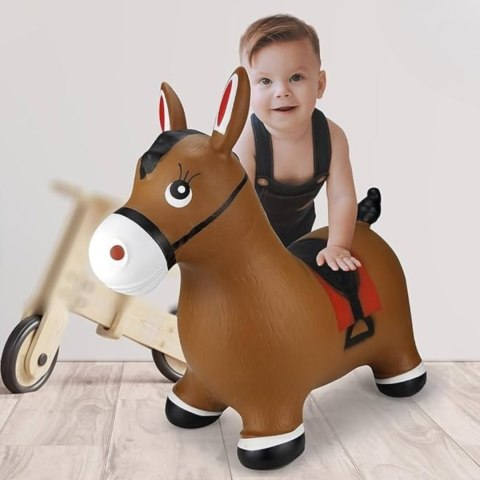 WOOPIE Skoczek Gumowy do Skakania Konik + Pompka