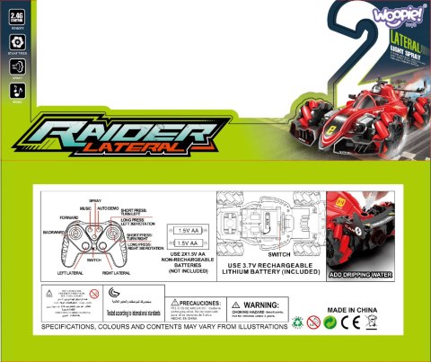 WOOPIE Zdalnie Sterowane Auto Kaskaderskie RAIDER - Efekt Dymu