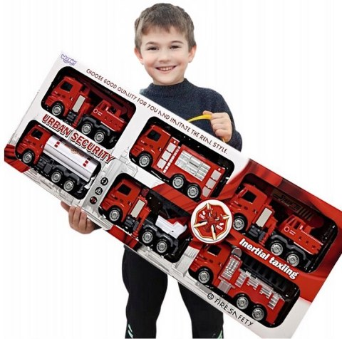 WOOPIE Zestaw Auta Straż Pożarna 6w1