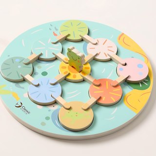 CLASSIC WORLD Gra Sensoryczna Liść Lotosu Dopasuj Kształty i Kolory