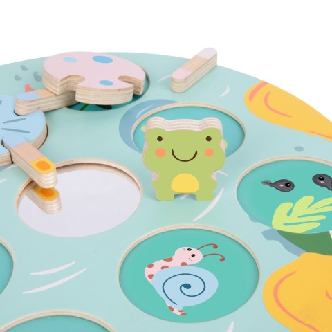 CLASSIC WORLD Gra Sensoryczna Liść Lotosu Dopasuj Kształty i Kolory