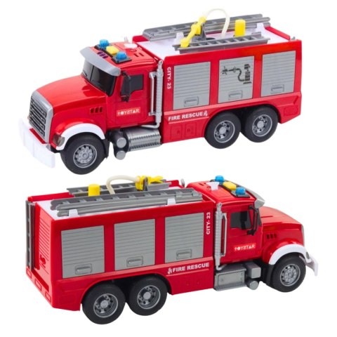 WOOPIE Ciężarówka Wóz Strażacki Na Wodę Dźwięk Światła 1:14