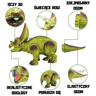 WOOPIE Dinozaur Zdalnie Sterowany RC Robot Triceratops