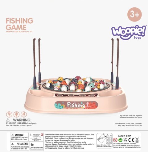 WOOPIE Gra Łowienie Rybek Zestaw 4 Wędki 50 el.