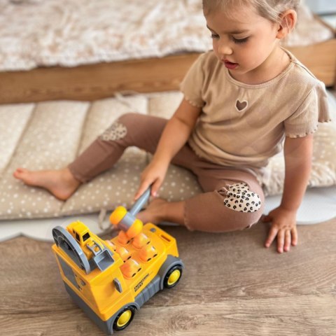 WOOPIE Gra Zręcznościowa Uderz Młotkiem Wbijak Plac Budowy z Akcesoriami