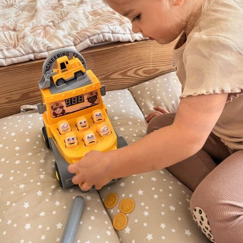 WOOPIE Gra Zręcznościowa Uderz Młotkiem Wbijak Plac Budowy z Akcesoriami