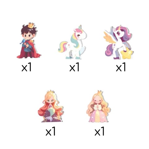 WOOPIE Klocki Magnetyczne Konstrukcyjne 3D Zestaw Edukacyjny Bajkowy Zamek 55el.