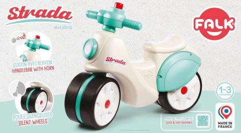 FALK Jeździk Scooter Strada Retro Ciche Opony od 1 Roku