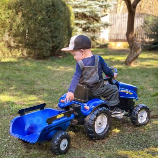 FALK Traktor na Pedały New Holland Duży z Przyczepką + Otwierana Maska od 2 lat