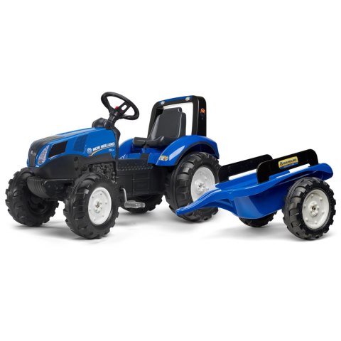FALK Traktor na Pedały New Holland Duży z Przyczepką od 3 lat