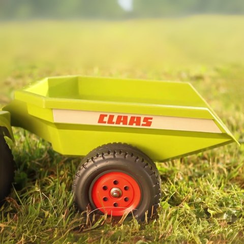 FALK Traktorek Baby Claas Axos 310 Zielony z Przyczepką od 1 roku
