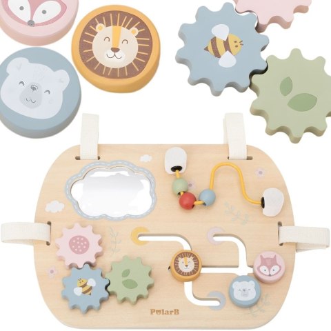 VIGA Drewniana Tablica Manipulacyjna Wielofunkcyjna