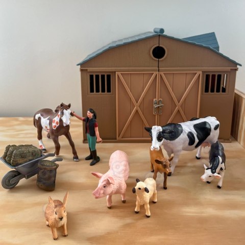 WOOPIE Figurki Zwierząt Szczęśliwa Farma 10el.
