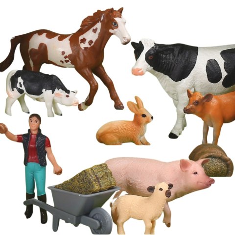 WOOPIE Figurki Zwierząt Szczęśliwa Farma 10el.