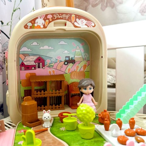 Królik w Plecaku 3w1 Farma Domek Ogródek