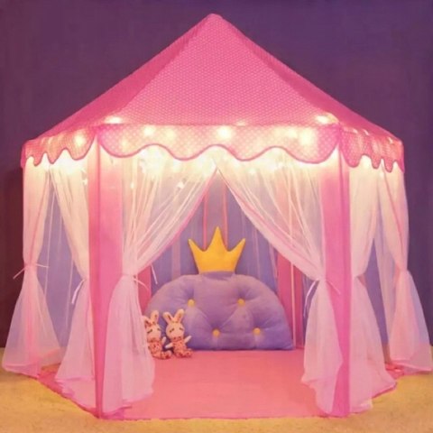 WOOPIE Namiot Zamek Księżniczki XXL Domek do Domu i Ogrodu