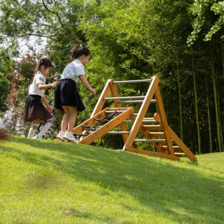 CLASSIC WORLD EDU Drewniany Plac Zabaw XL Zestaw Drabinka Montessori do Wspinaczki