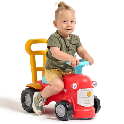 FALK Maurice Traktorek Jeździk Czerwony Pchacz Odpychacz Schowek od 1 roku