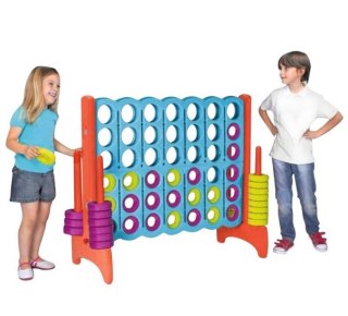 FEBER Gra Logiczna Strategiczna do Ogrodu Domu 4 Kółka w Linii Rzędzie Mega 4 in Line