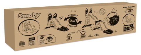 Smoby Zjeżdżalnia MEGAGLISS 2w1
