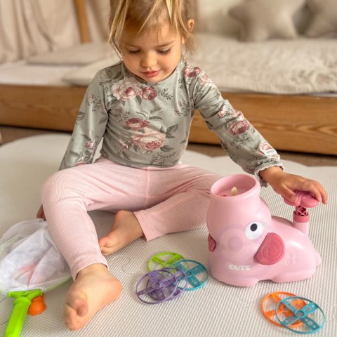 WOOPIE Gra Zręcznościowa Złap Frisbee Wyrzutnia Dysków