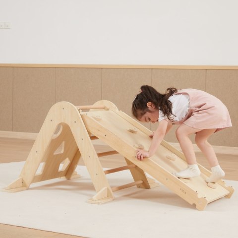 VIGA Drewniana Zjeżdżalnia Prosta Ścianka Wspinaczkowa