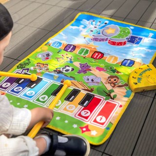 WOOPIE Mata Muzyczna Zwierzątka Interaktywne Pianino I Perkusja 2w1