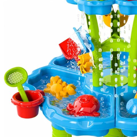 WOOPIE Stolik Wodny 2w1 Piaskownica Fontanna XXL Aquapark z Delfinem