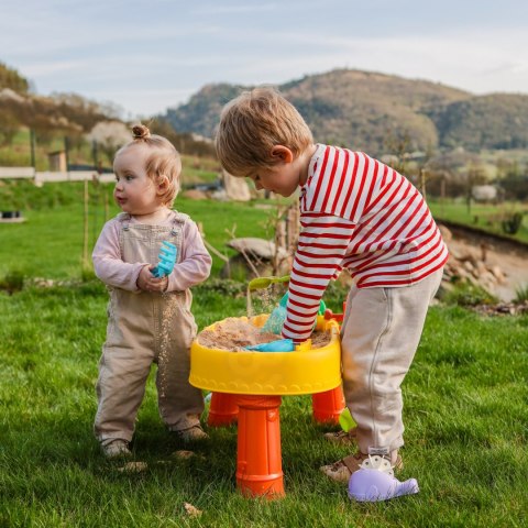 WOOPIE Stolik Wodny 2w1 Piaskownica Statek Piracki 8 akc.