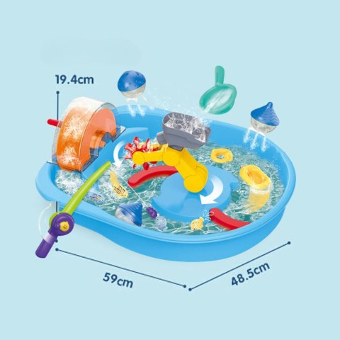 WOOPIE Tor Wodny 2w1 Gra Łowienie Rybek 14el.