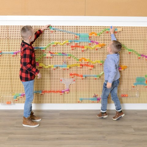 MASTERKIDZ Zestaw Konstrukcyjny Tor dla Piłek Tablica STEM 440elementów