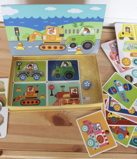 TOOKY TOY Układanka Edukacyjna Montessori Magnetyczne Pudełko dla Dzieci 80 el.