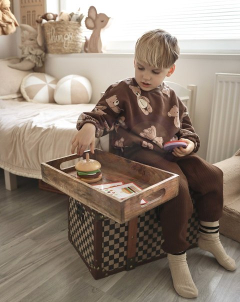 Drewniany Burger Restauracja Układanka dla Dzieci 15 el. Certyfikat FSC