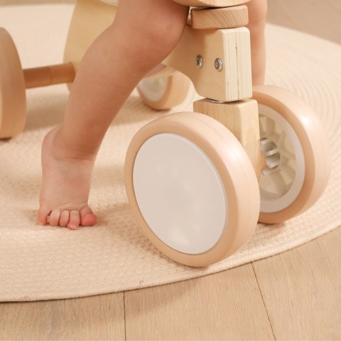 VIGA PolarB Drewniany Jeździk Miś Brunatny Miękkie Koła