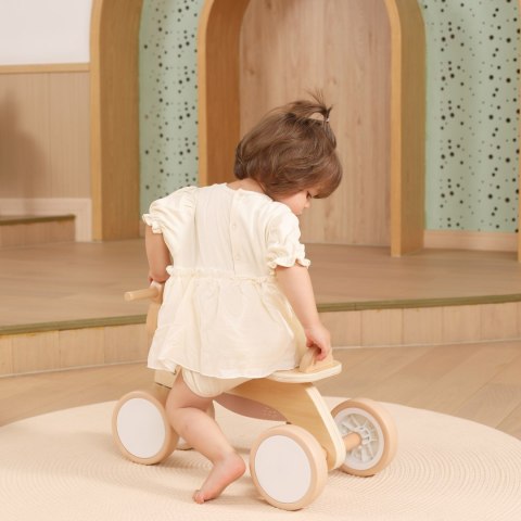 VIGA PolarB Drewniany Jeździk Miś Brunatny Miękkie Koła