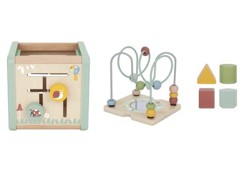 Drewniana Kostka Aktywności Multifunkcyjna Edukacyjna Sorter