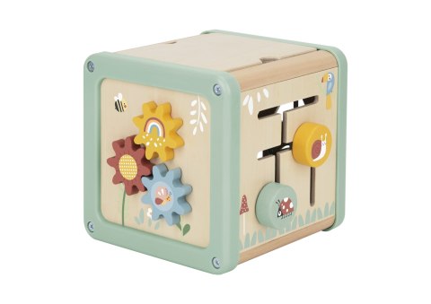 Drewniana Kostka Aktywności Multifunkcyjna Edukacyjna Sorter