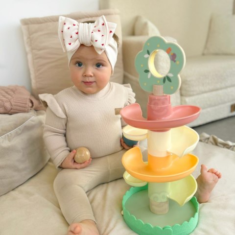 Drewniany Kulodrom Tor Kulkowy Sensoryczny Edukacyjny 6 el.