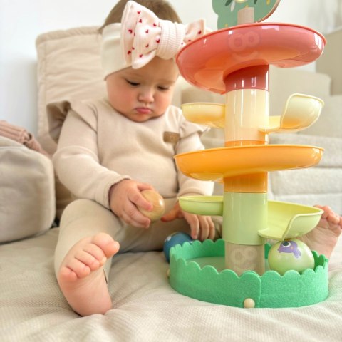 Drewniany Kulodrom Tor Kulkowy Sensoryczny Edukacyjny 6 el.