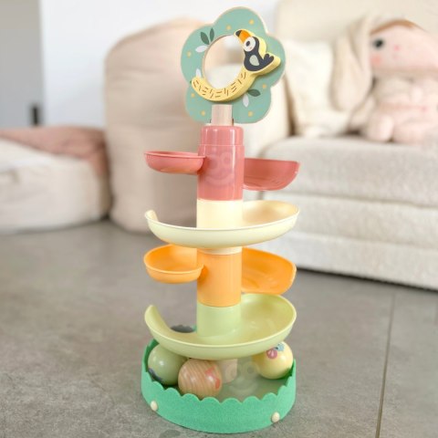 Drewniany Kulodrom Tor Kulkowy Sensoryczny Edukacyjny 6 el.