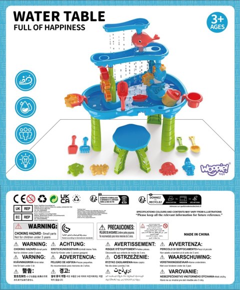 WOOPIE Stolik Wodny XL Zabawa Wodą i Piaskiem 37 el.