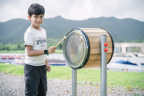 CLASSIC WORLD EDU Zestaw Bębenki XXL 2 szt. Instrument Perkusja Ogrodowa