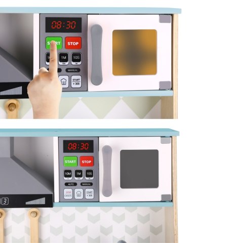 TOOKY TOY Duża Drewniana Kuchnia dla Dzieci 10 el. FSC